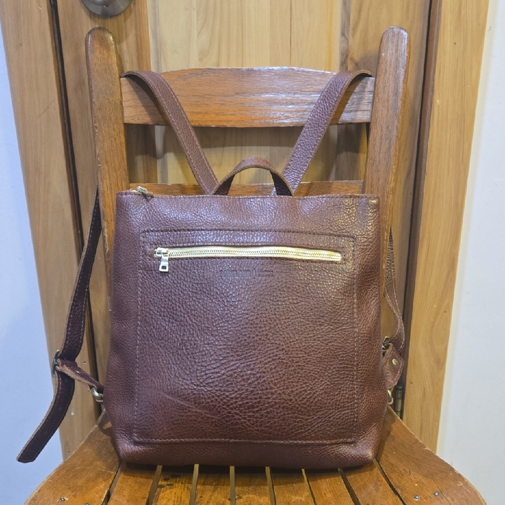 Portland Leather Classic Backpack In Nutmeg